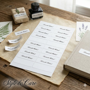 Customisable Name Labels for Personal and Office U