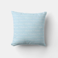 Customisable name light blue white double sided