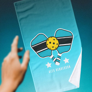  Customisable Name Mint Pickleball Paddle Hand Towel