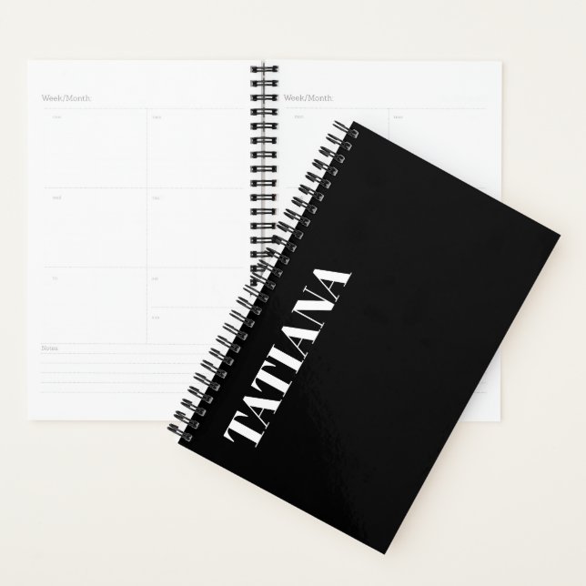 Customisable Name Polished Organised Empowering  Planner (Display)