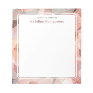 Customisable Name Retro 60's Watercolor Notepad