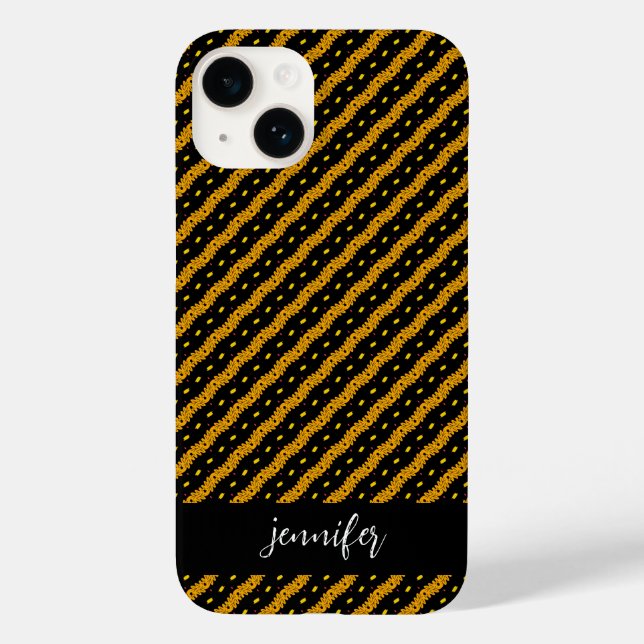 Customisable name Seamless colourful pattern Case-Mate iPhone Case (Back)
