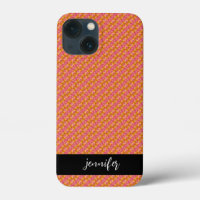 Customisable name Seamless floral pattern