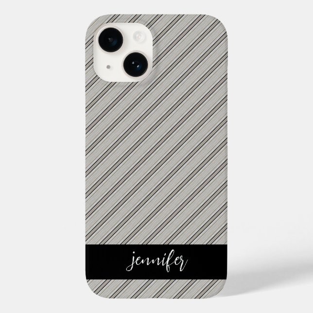 Customisable name Seamless wood pattern Case-Mate iPhone Case (Back)