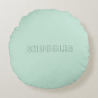 Customisable name "Snuggles" seafoam mint green
