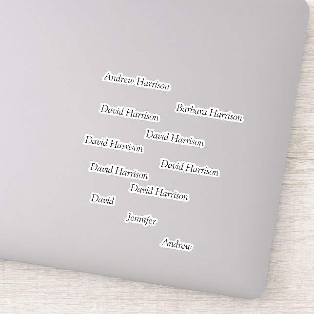  Customisable Name Stickers (Detail)