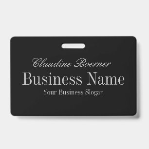 Customisable Name Tag Badge Crafter Shown w Clip ID Badge