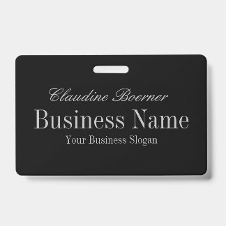 Customisable Name Tag Badge Crafter Shown w Clip ID Badge