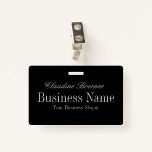 Customisable Name Tag Badge Crafter Shown w Clip ID Badge