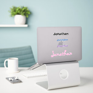 Customisable Name Tag Stickers