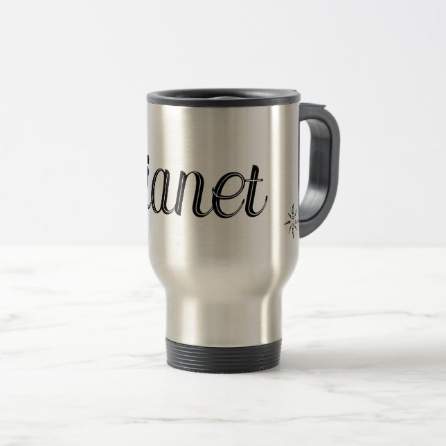 Customisable Name Travel Mug (Front Right)