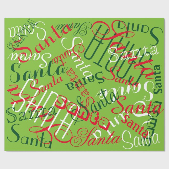 Customisable Names Wrapping Paper (Flat)