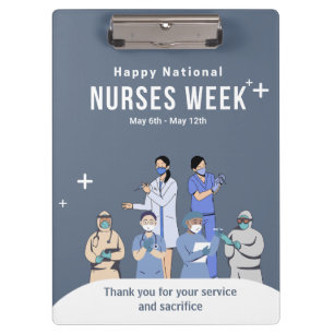 Customisable National Nurses Week Clipboard