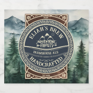 Customisable Nature Outdoors Themed Beer Labels