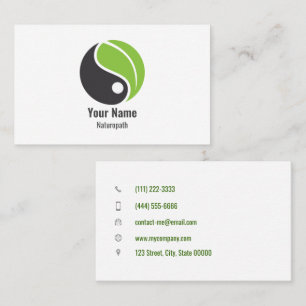 Customisable naturopath business card
