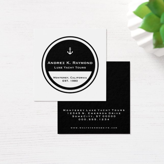 Customisable Nautical Anchor Circle (Desk)