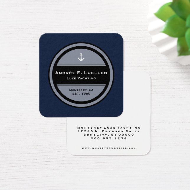 Customisable Nautical Anchor Circle (Desk)