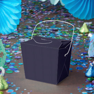 Customisable Navy Blue Simple Attractive Take Out Favour Box