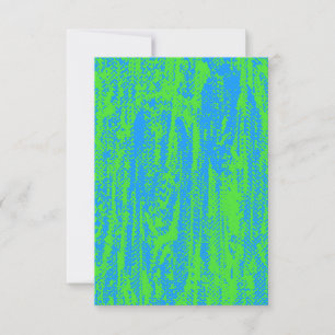 Customisable Neon Halftone Grunge Blank Invitation