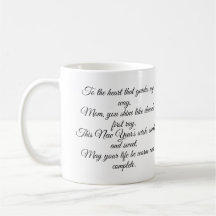 Customisable New Year Mug for Mum