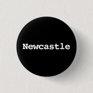 Customisable Newcastle Typography 3 Cm Round Badge