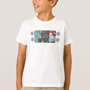 Customisable Ninja and Throwing Stars Design T-Shirt