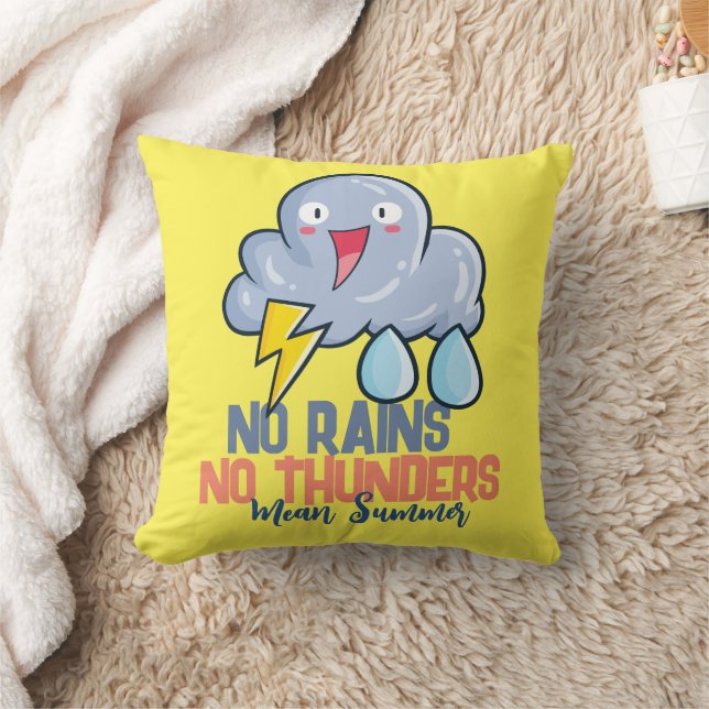 Customisable No Rains No Thunder Cushion (Blanket)