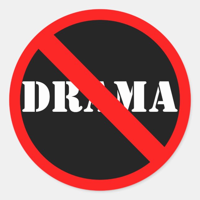 Customisable "No" Symbol Classic Round Sticker (Front)