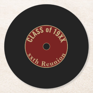 Customisable, Nostalgic  Class reunion coasters
