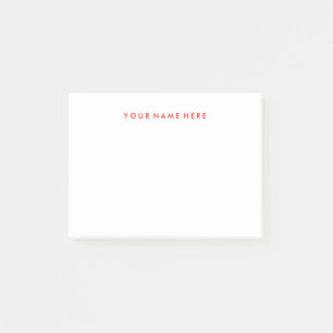 Customisable Note Stickie Pad in Red