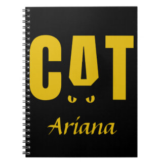 customisable notebook for cat lovers 