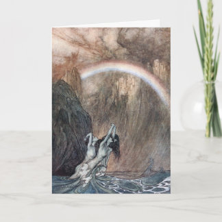 customisable notecard, Rackham Rhein Maidens Card