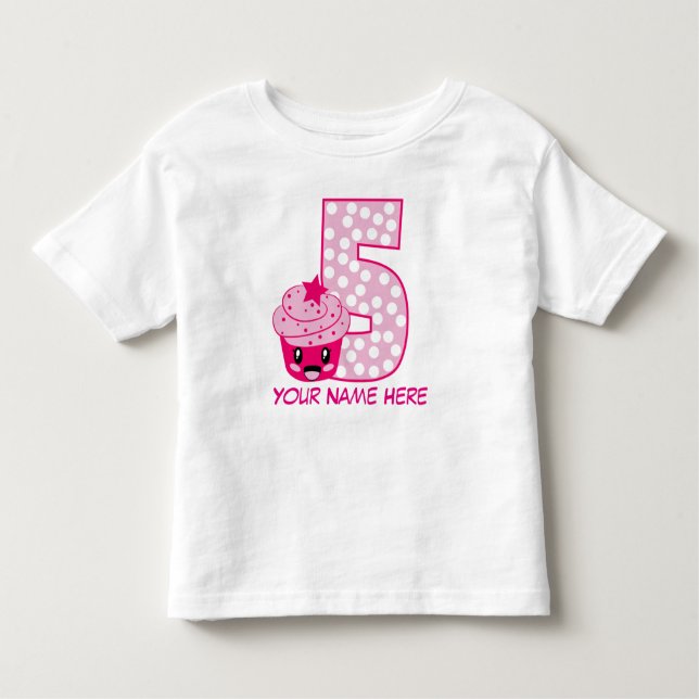 Customisable Number 5 T-Shirt (Front)