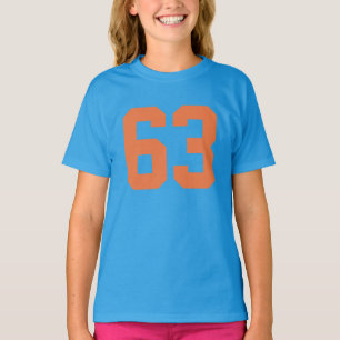 Customisable Number 63 tshirt design change number