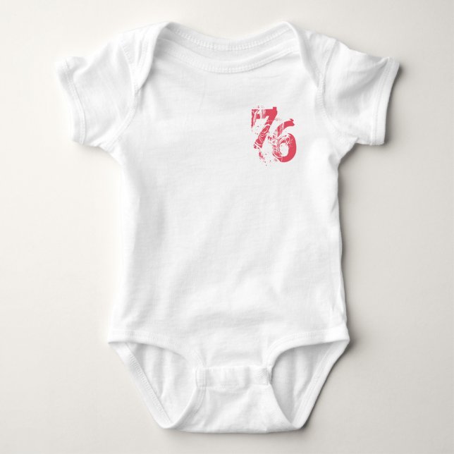 customisable number-76 t-shirt design (Front)