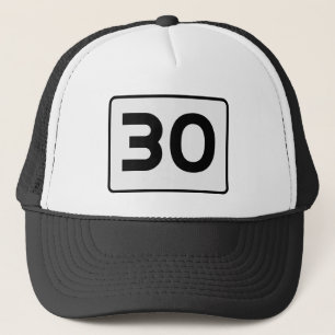 Customisable Number Personalised Age Speed Limit Trucker Hat