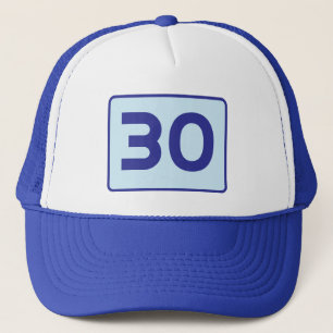 Customisable Number Personalised Age Speed Limit Trucker Hat