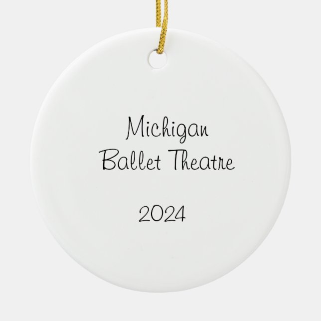 Customisable Nutcracker  Mum/Snow/Flowers/Marzi Ceramic Tree Decoration (Front)