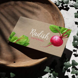 Customisable Nutritionist vegetables Kraft Paper Business Card