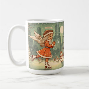 Customisable NYC Christmas Angel Coffee Mug