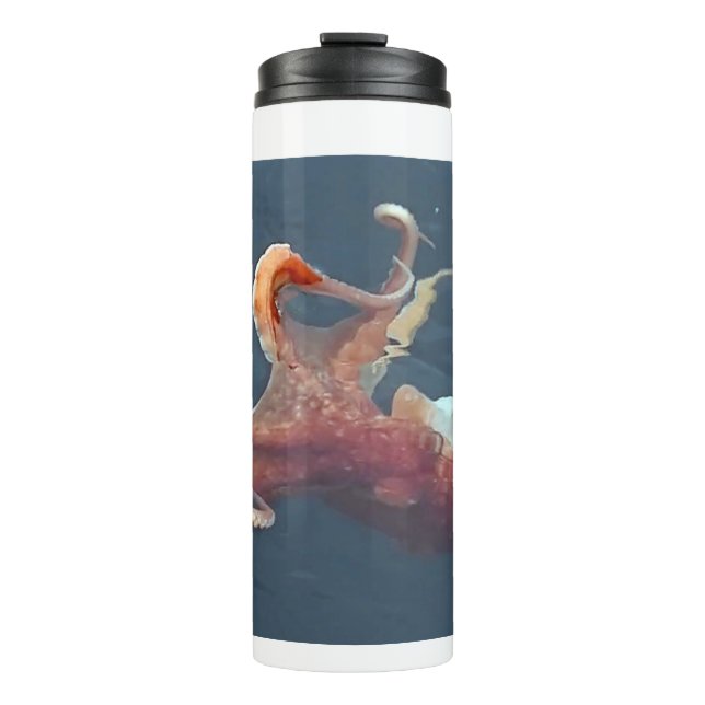 Customisable Octopus Thermal Tumbler Personalised  (Front)