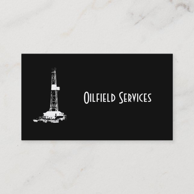 Customisable Oilfield Business Card (Front)