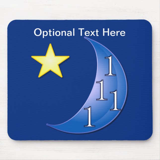 Customisable Once in a Blue Moon Mouse Pad (Front)