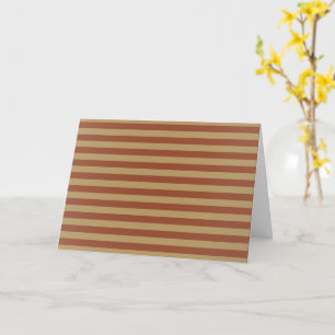 Customisable Orange Stripes Card