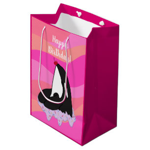 Customisable Orca Killer Whale Birthday  Medium Gift Bag