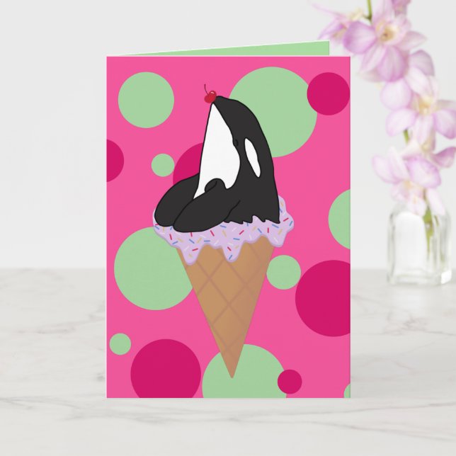 Customisable Orca Killer Whale   Postcard (Orchid)