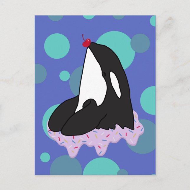 Customisable Orca Killer Whale   Postcard (Front)
