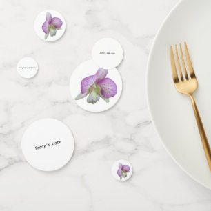 Customisable Orchid Table Confetti