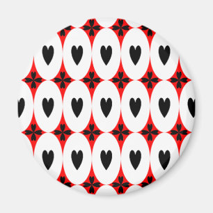 Customisable Oval Hearts Magnet