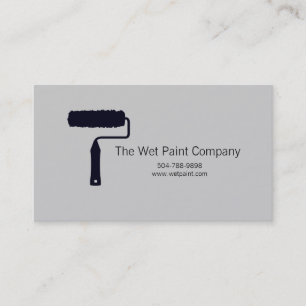 Customisable Paint Roller Painting Business Card
